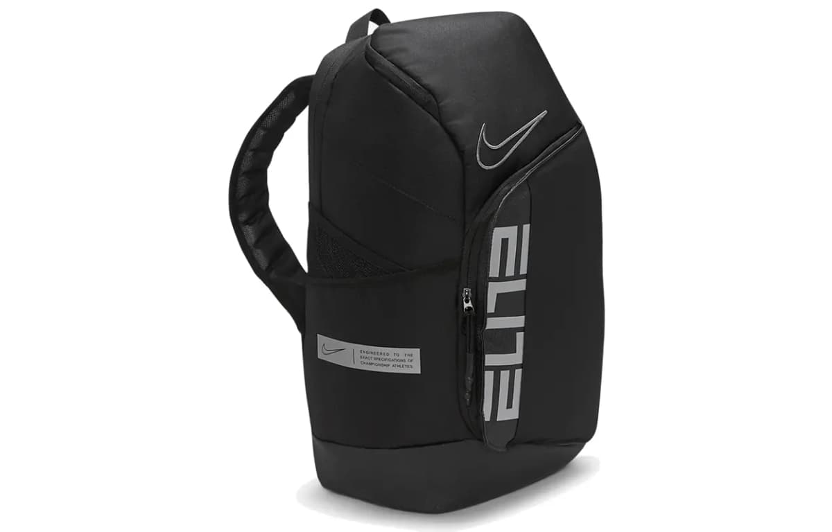Nike Elite Pro 32L Basketball Backpack Black/Metallic Cool Grey 3