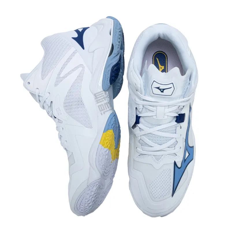 Mizuno Wave Lightning Z8 Mid 'White Bellwether Blue' 3