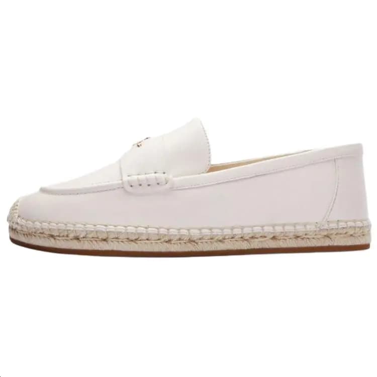 COACH Loafer Fisherman Ayaqqabısı Qadın Off-White