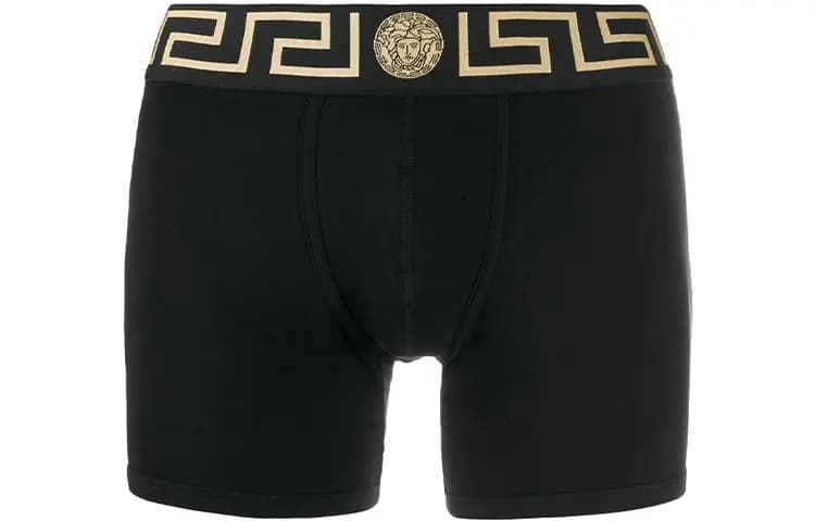 VERSACE Logo Kişi Alt Paltarı Qara