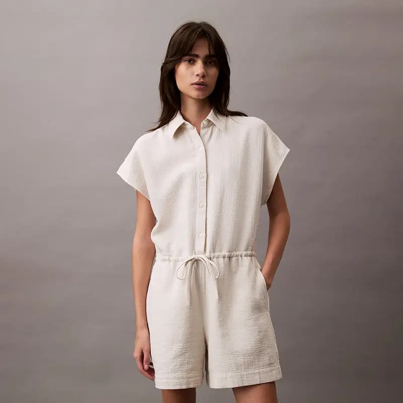CALVIN KLEIN Casual Qadın Kombinezonu Süd Ağ 6