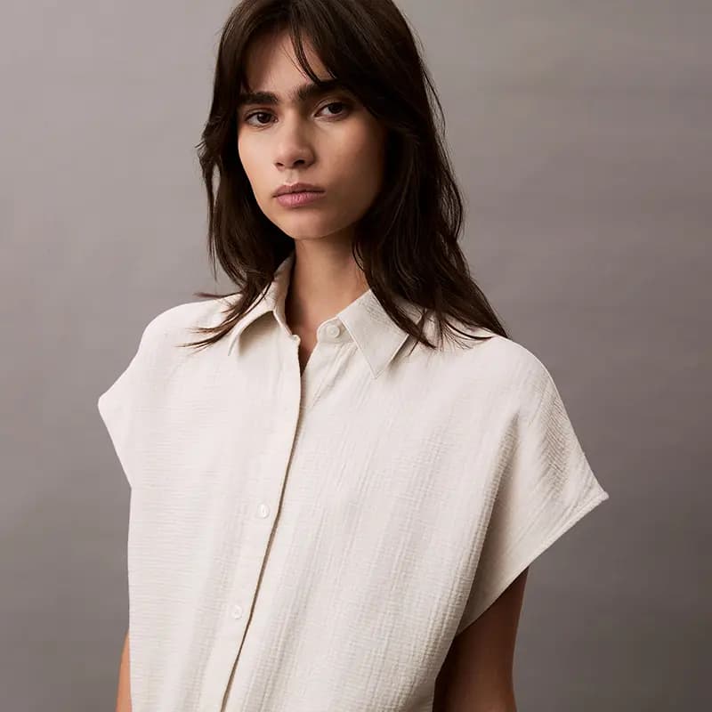 CALVIN KLEIN Casual Qadın Kombinezonu Süd Ağ 7