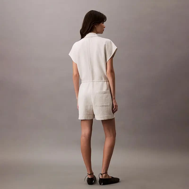 CALVIN KLEIN Casual Qadın Kombinezonu Süd Ağ 4