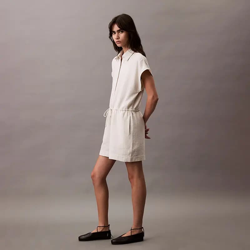 CALVIN KLEIN Casual Qadın Kombinezonu Süd Ağ 5