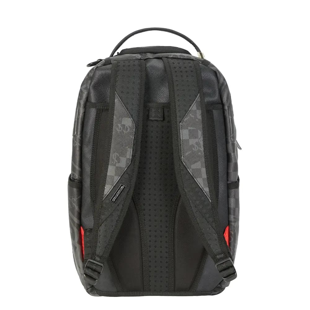 SPRAYGROUND Shark Large Logo Shark Mouth American Dollar Graffiti Print PVC (Polyvinyl Chloride) Backpack Unisex Black 5