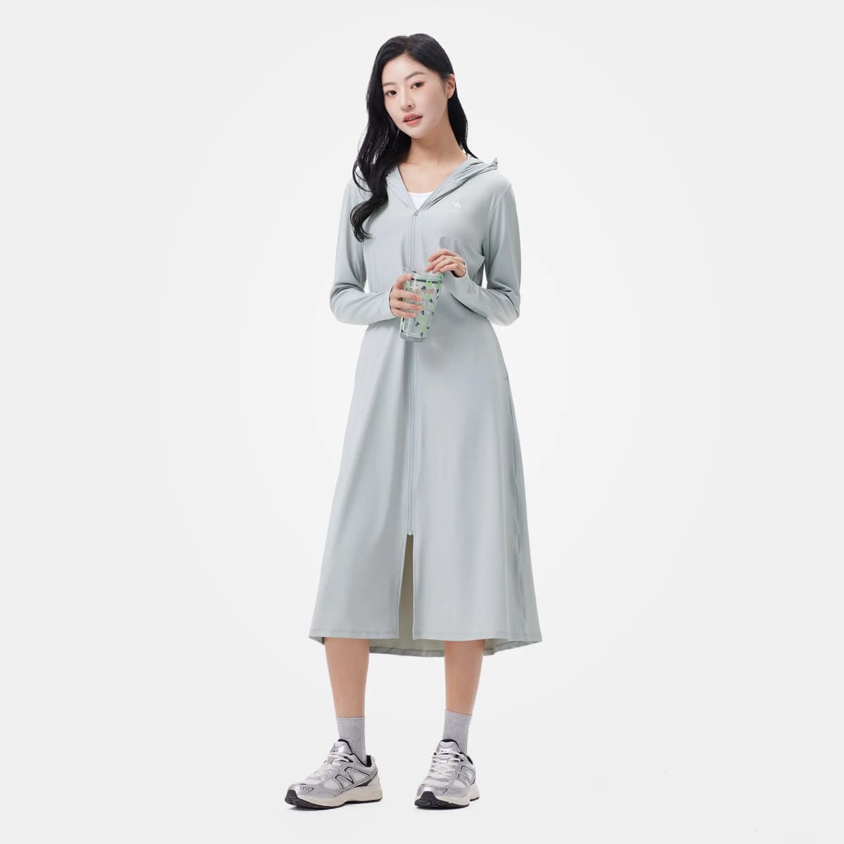 CAMEL Jelly Series Original Yarn UPF2000+ Heat-Blocking Cooling Jacket High-Elasticity Breathable Long Sun Protection Coat Women's 3