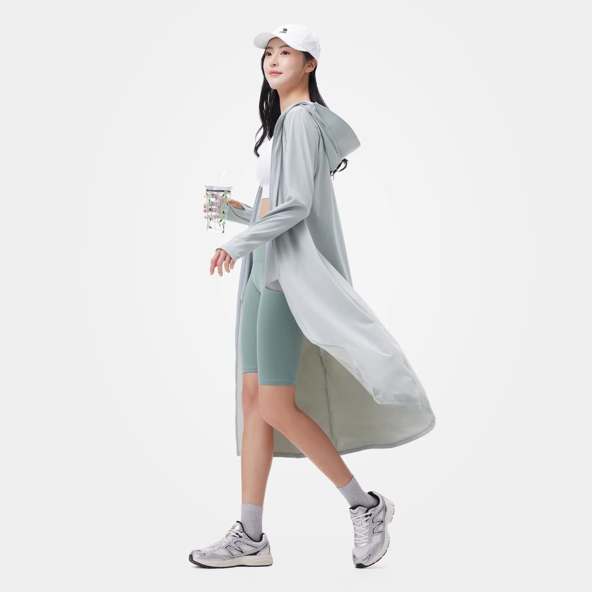 CAMEL Jelly Series Original Yarn UPF2000+ Heat-Blocking Cooling Jacket High-Elasticity Breathable Long Sun Protection Coat Women's 4