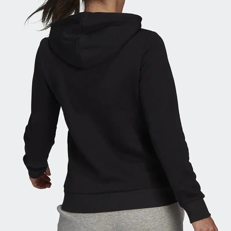 adidas W Bl Fl Hd Large Logo Print Training Hoodie Women's Black 3