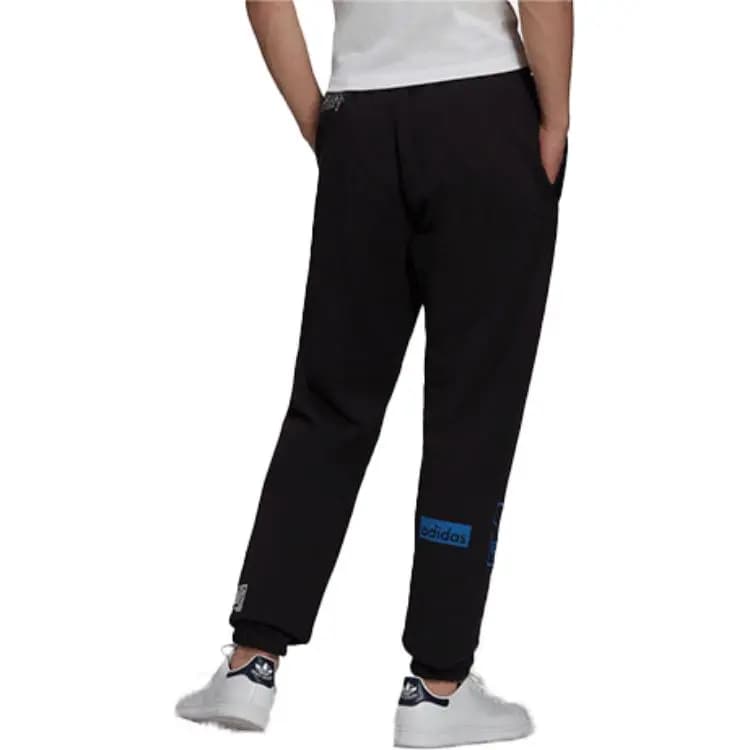 Adidas Originals GRAPHICS COMMON MEMORY Knitted Sweatpants Men Black 5