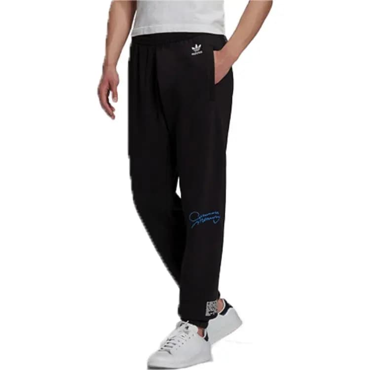 Adidas Originals GRAPHICS COMMON MEMORY Knitted Sweatpants Men Black 4