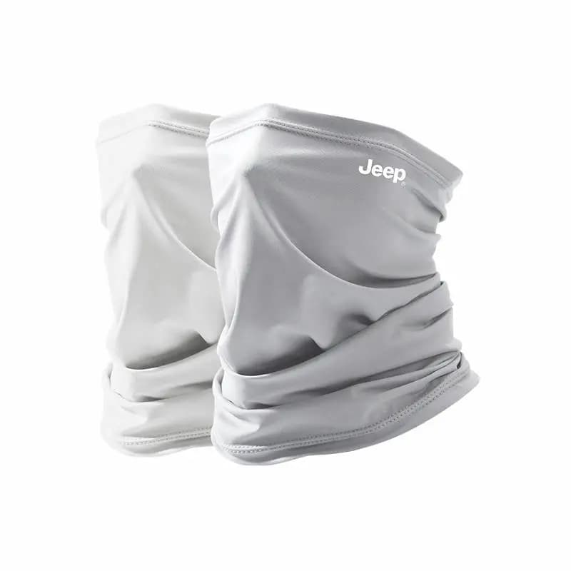 Two-Pack for Change/Wash Jeep Cycling Mask Full Face Neck Protection UV Sun Protection Face Cover Motorcycle Driving Running Hiking Sports Fishing Breathable Cool Thin Spandex Sun Mask Men's 10