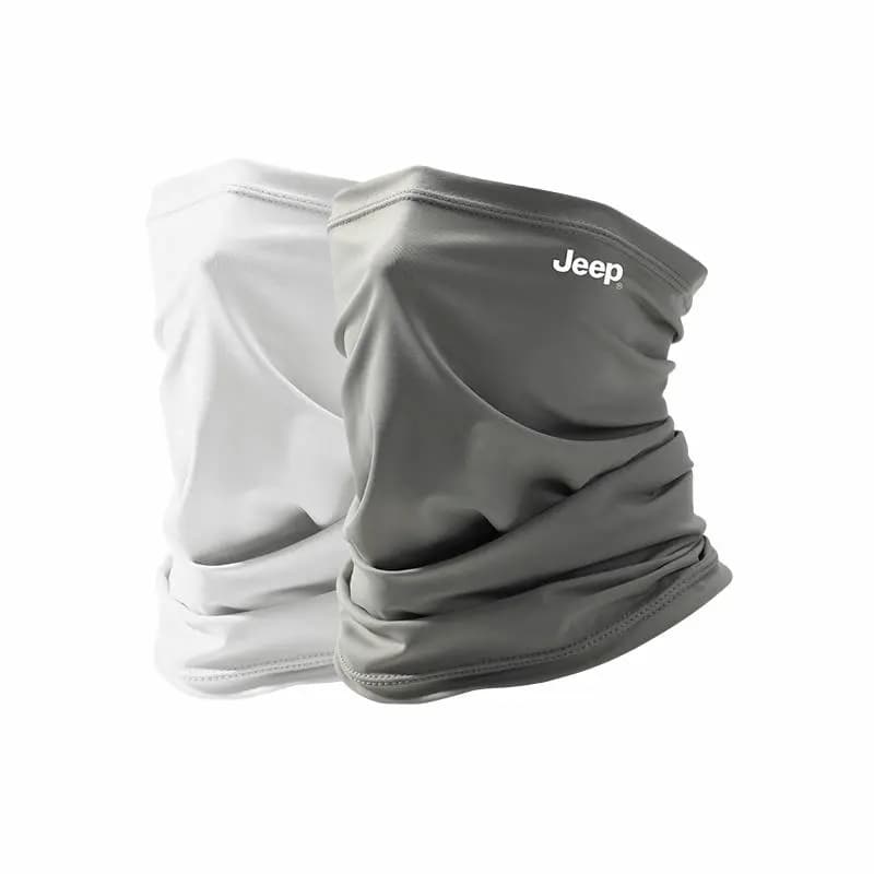 Two-Pack for Change/Wash Jeep Cycling Mask Full Face Neck Protection UV Sun Protection Face Cover Motorcycle Driving Running Hiking Sports Fishing Breathable Cool Thin Spandex Sun Mask Men's 12