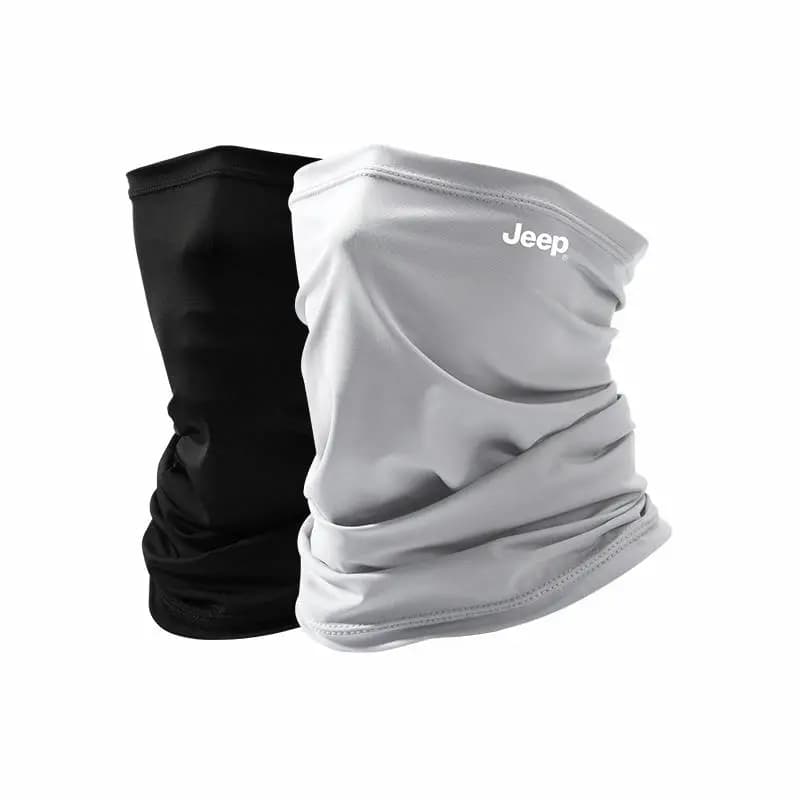 Two-Pack for Change/Wash Jeep Cycling Mask Full Face Neck Protection UV Sun Protection Face Cover Motorcycle Driving Running Hiking Sports Fishing Breathable Cool Thin Spandex Sun Mask Men's 9