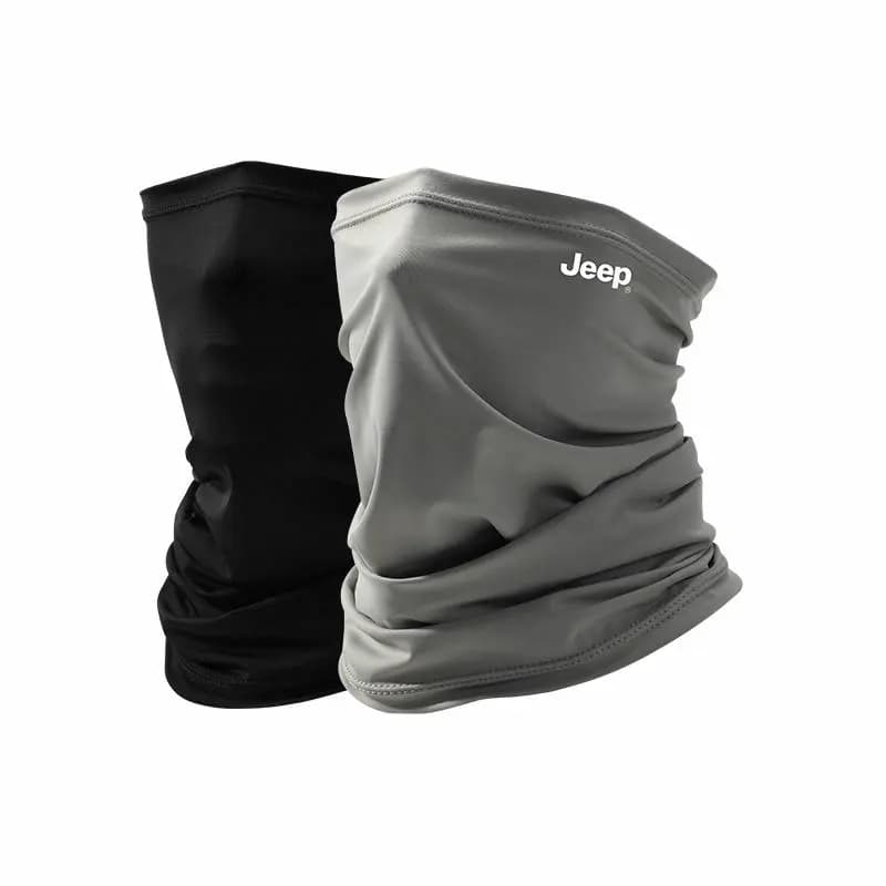 Two-Pack for Change/Wash Jeep Cycling Mask Full Face Neck Protection UV Sun Protection Face Cover Motorcycle Driving Running Hiking Sports Fishing Breathable Cool Thin Spandex Sun Mask Men's 8