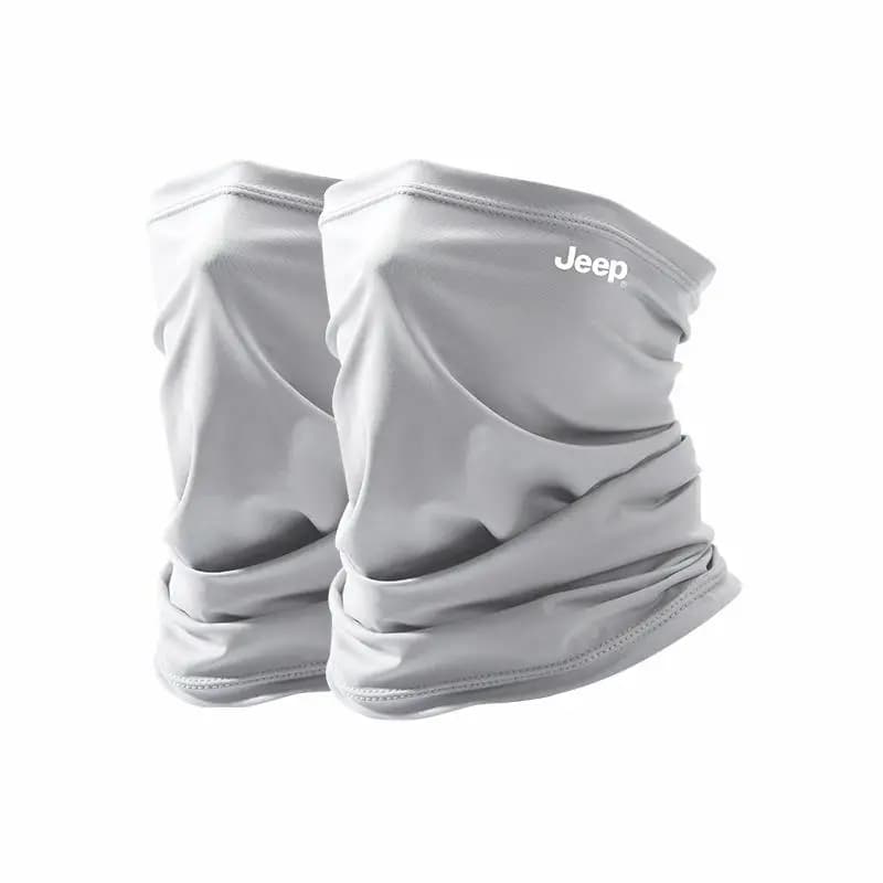 Two-Pack for Change/Wash Jeep Cycling Mask Full Face Neck Protection UV Sun Protection Face Cover Motorcycle Driving Running Hiking Sports Fishing Breathable Cool Thin Spandex Sun Mask Men's 2