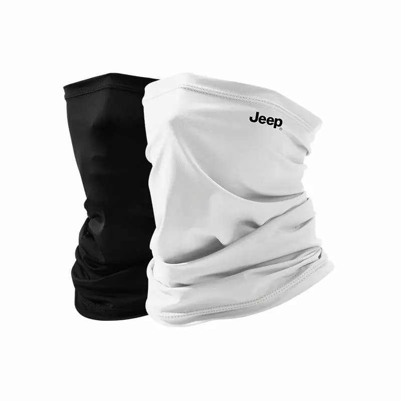 Two-Pack for Change/Wash Jeep Cycling Mask Full Face Neck Protection UV Sun Protection Face Cover Motorcycle Driving Running Hiking Sports Fishing Breathable Cool Thin Spandex Sun Mask Men's 7
