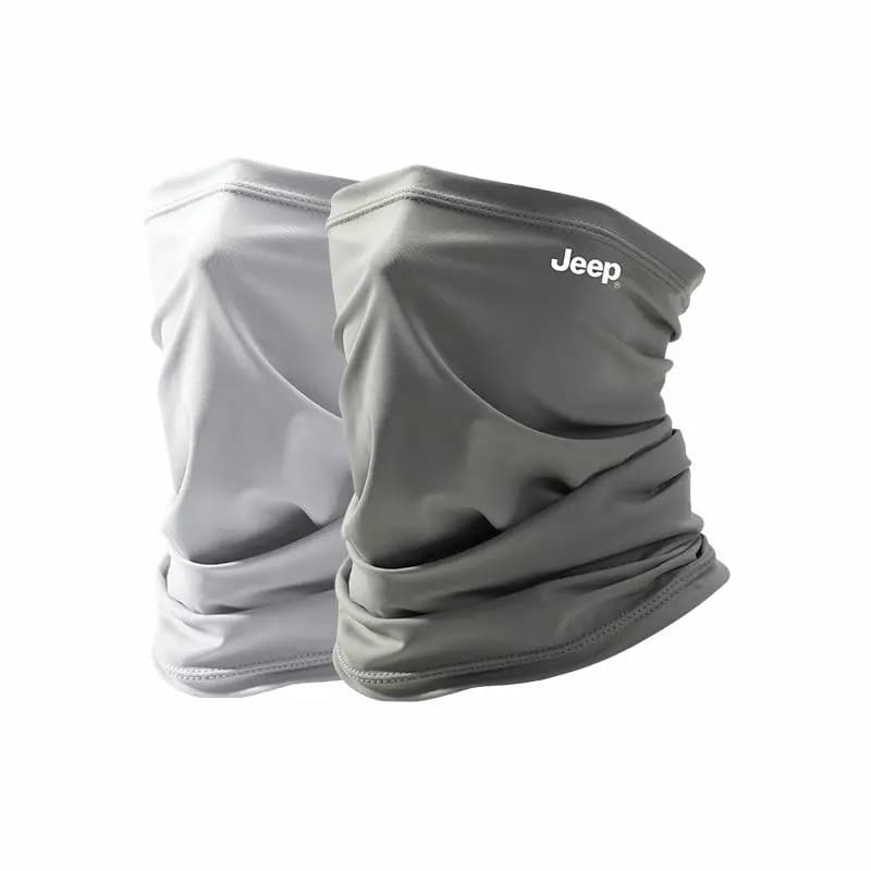 Two-Pack for Change/Wash Jeep Cycling Mask Full Face Neck Protection UV Sun Protection Face Cover Motorcycle Driving Running Hiking Sports Fishing Breathable Cool Thin Spandex Sun Mask Men's 11