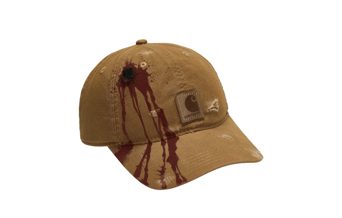 Carhartt Cotton Baseball Caps Men's Khaki Red 3