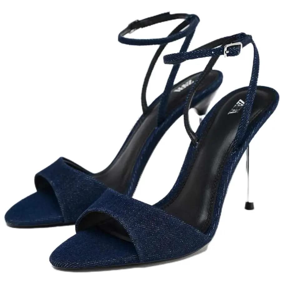ZARA 11 sm Qadın Səndəli Mavi 2