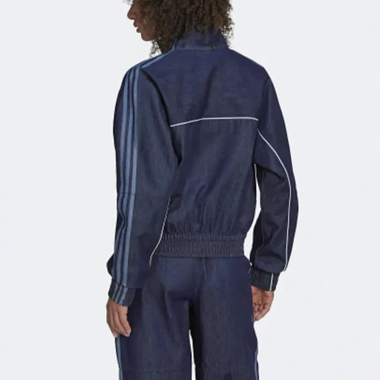 Adidas Originals Cropped Coats Women's Indigo 5