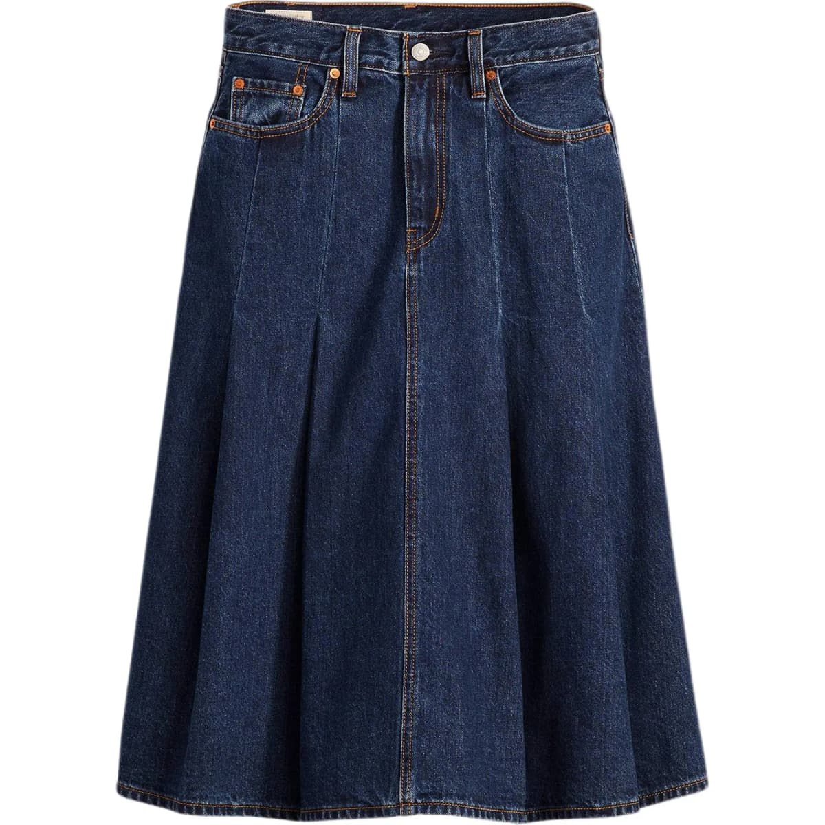 Levi's Denim Uzun Ətək Qadın Tünd Mavi