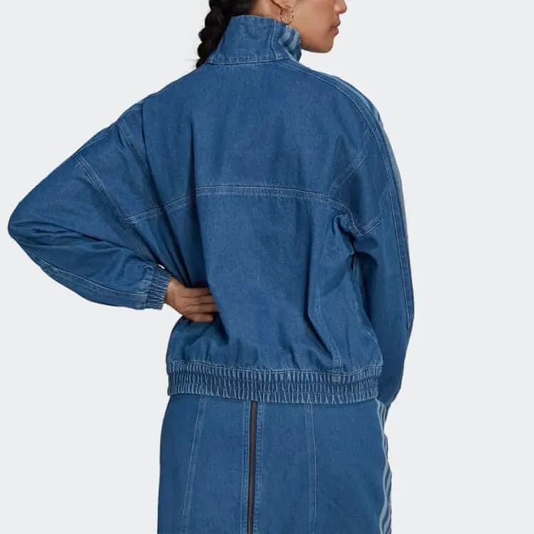 Adidas Originals Denim Jackets Women's Blue 6