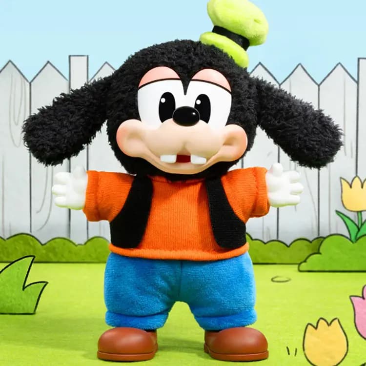 POP MART Mickey Family Vinyl Plush Keychain Cute Blind Box Single Blind Box/Full Box of 8 10