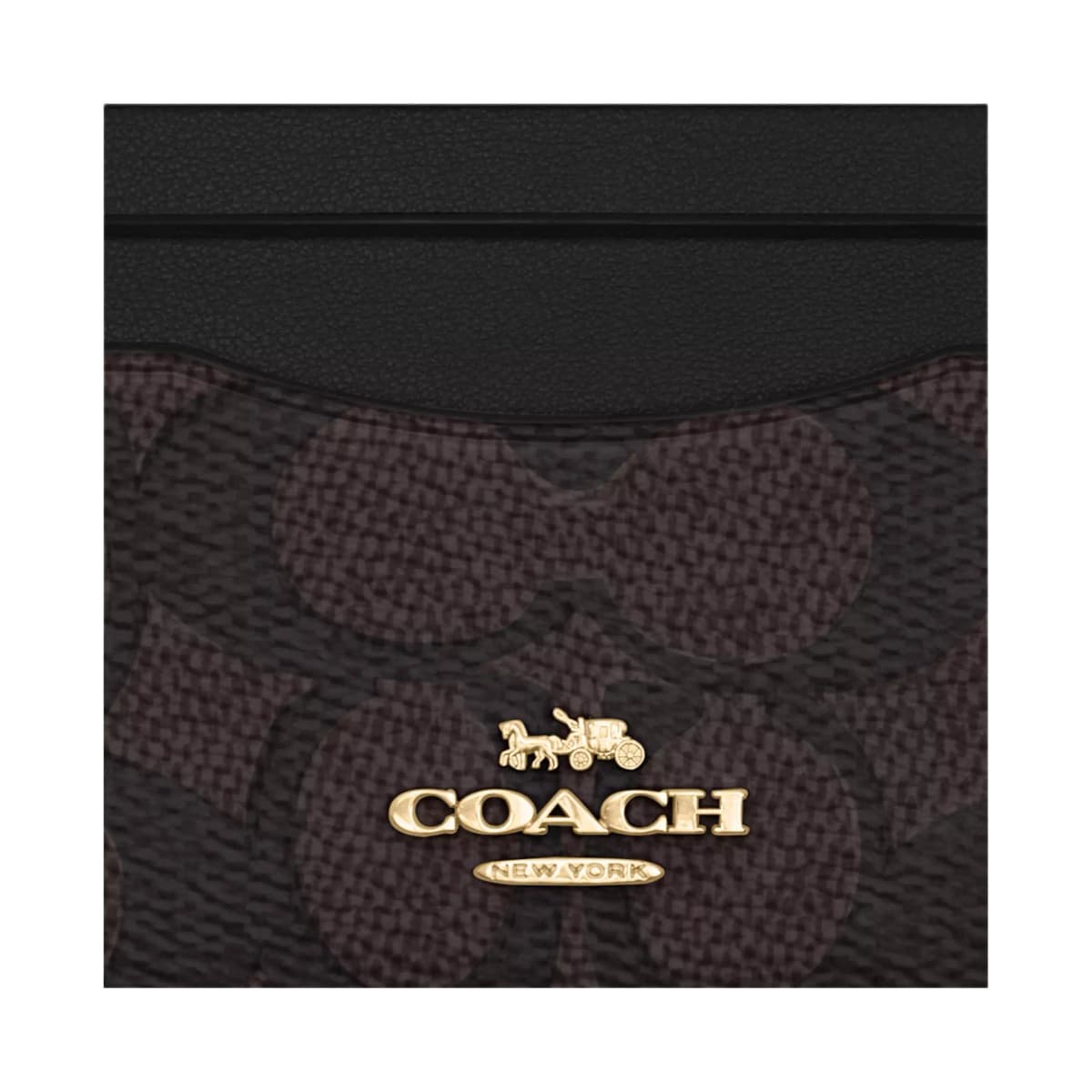 COACH 10 Loqolu Kartlıq Qadın Qara 2