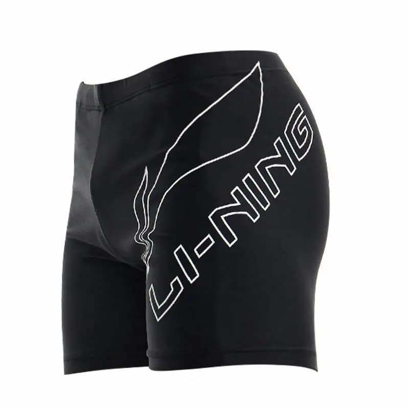 Li-Ning Professional Quick-Dry Racing Competition Training Swimsuit Set Men's Black 4