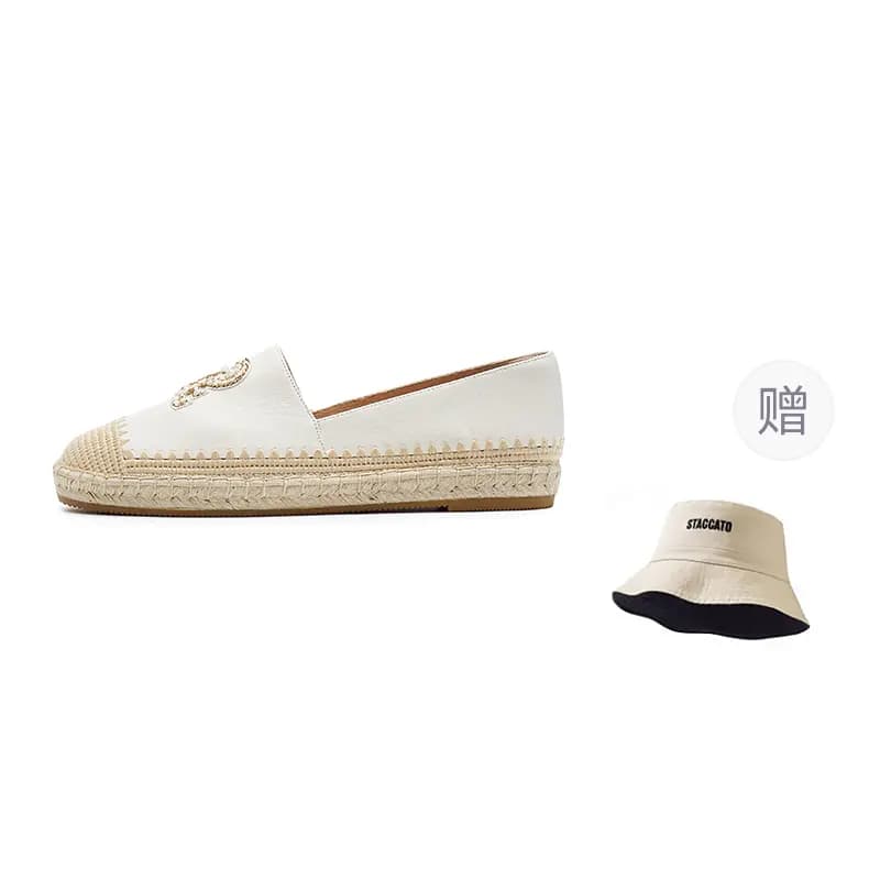 Staccato Qadın Espadril Krem/Bej 5