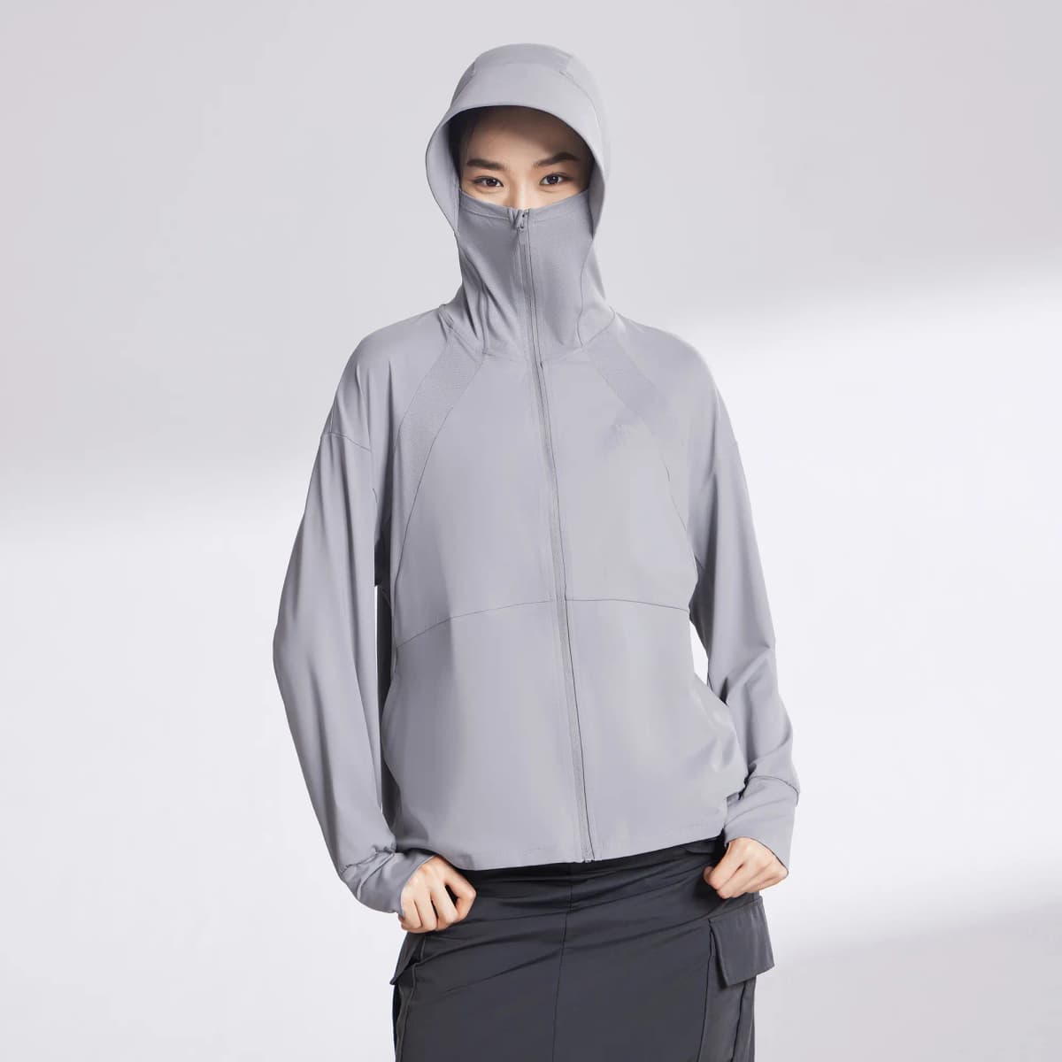 CAMEL Jelly Series Lightweight Breathable Quick-Dry Cool Feeling Original Yarn UPF1000+ Stretch Hooded Sun Protection Jacket Women's 20