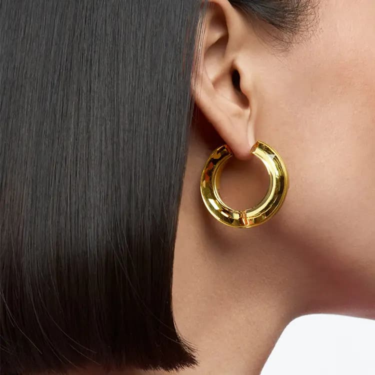 Swarovski Lucent Earrings Women's Yellow 2