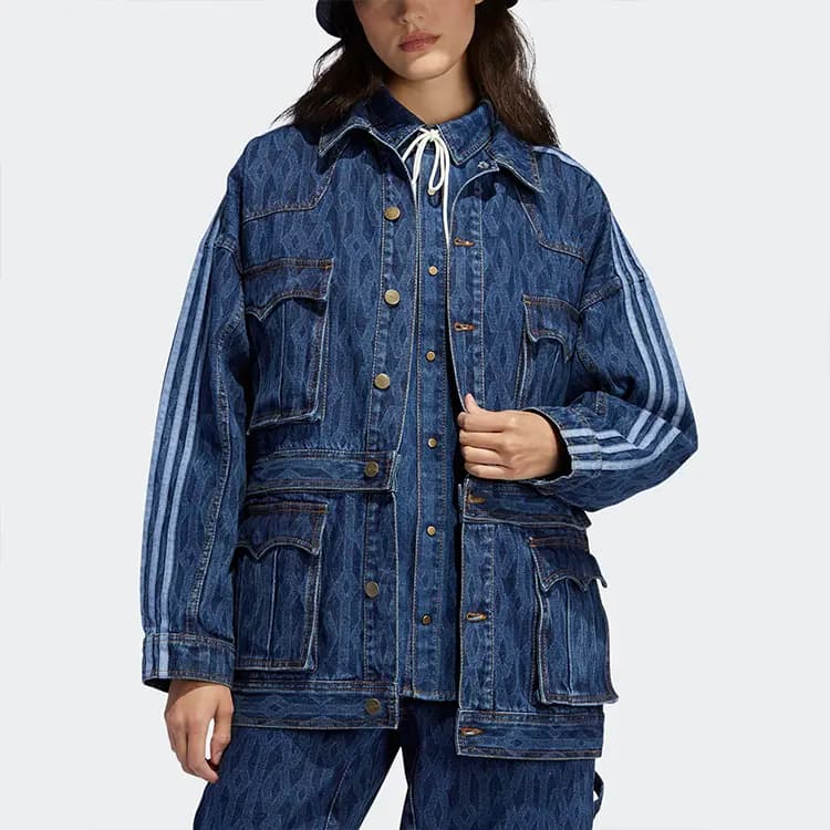 Adidas Originals Ivy Park Monogram Cins Pencək 3