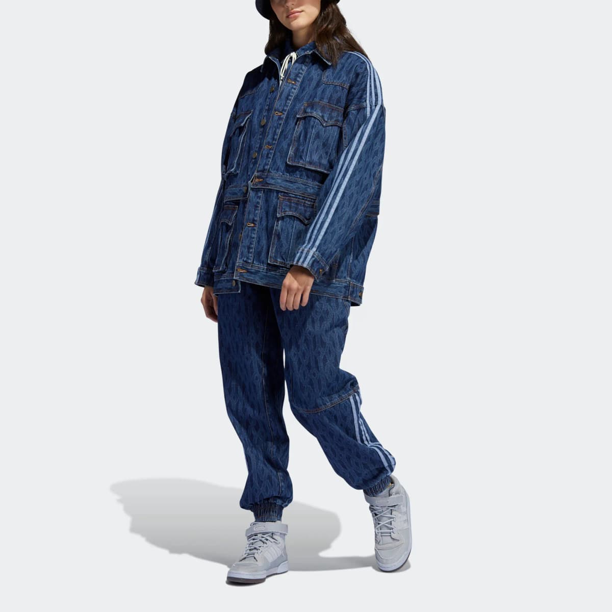 Adidas Originals Ivy Park Monogram Cins Pencək
