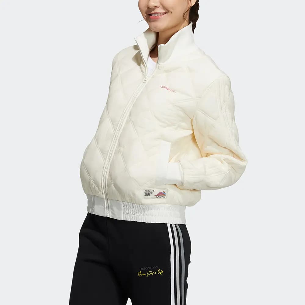 Adidas Neo Puffer Jacket Winter Women's Ivory 2