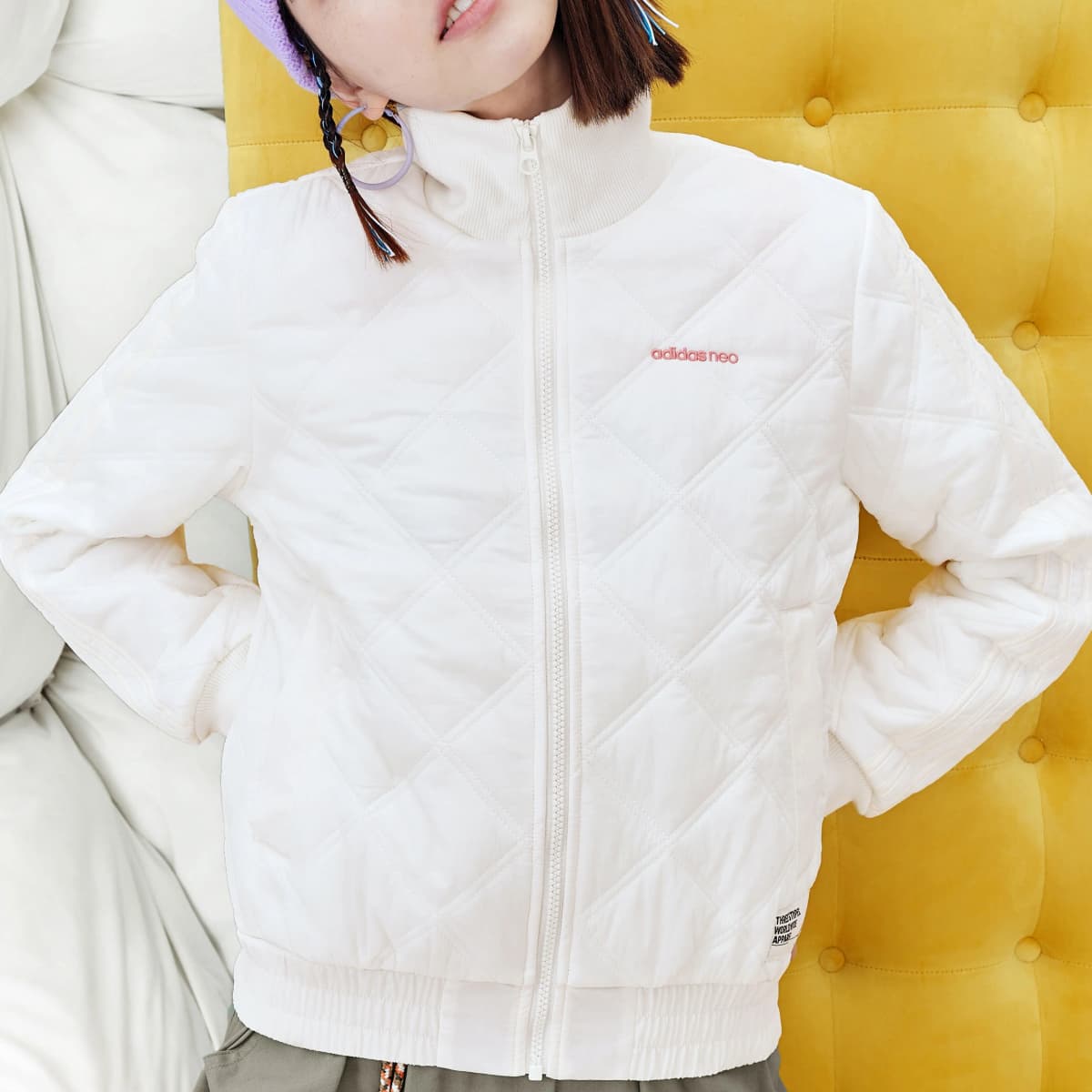 Adidas Neo Puffer Jacket Winter Women's Ivory 5