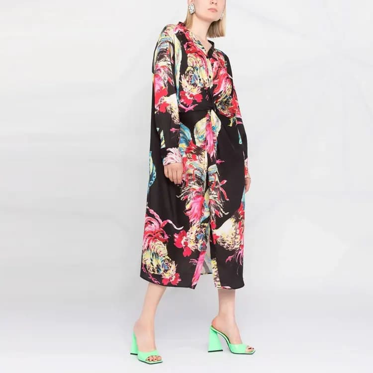 MSGM Long-Sleeved Dresses Women's Black 5