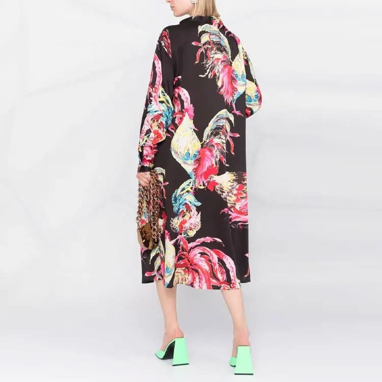 MSGM Long-Sleeved Dresses Women's Black 4