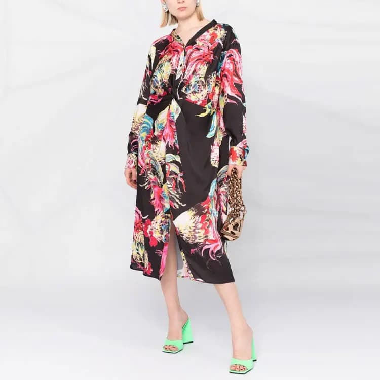 MSGM Long-Sleeved Dresses Women's Black 3