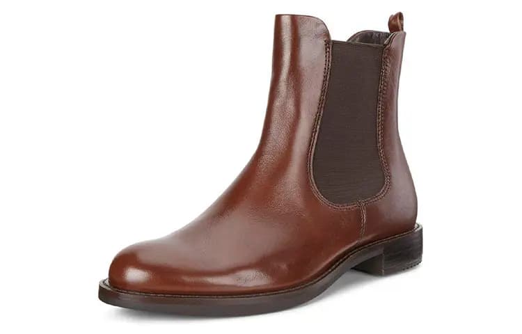 Ecco Shaping Collection Qısa Chelsea Çəkmələri 2.5SM Qadın Qəhvəyi 2