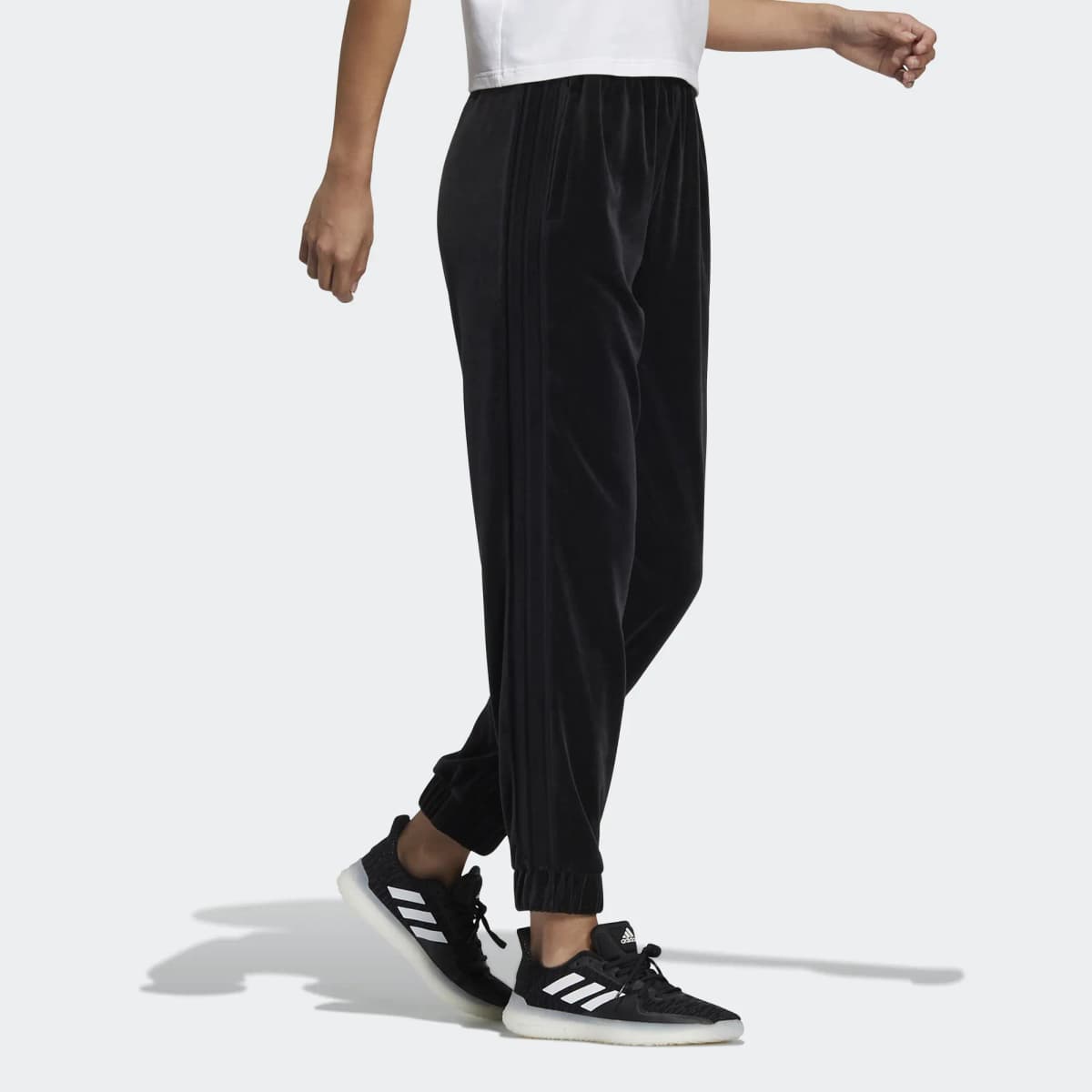 adidas Velour Qadın İdman Şalvarı Qara 4