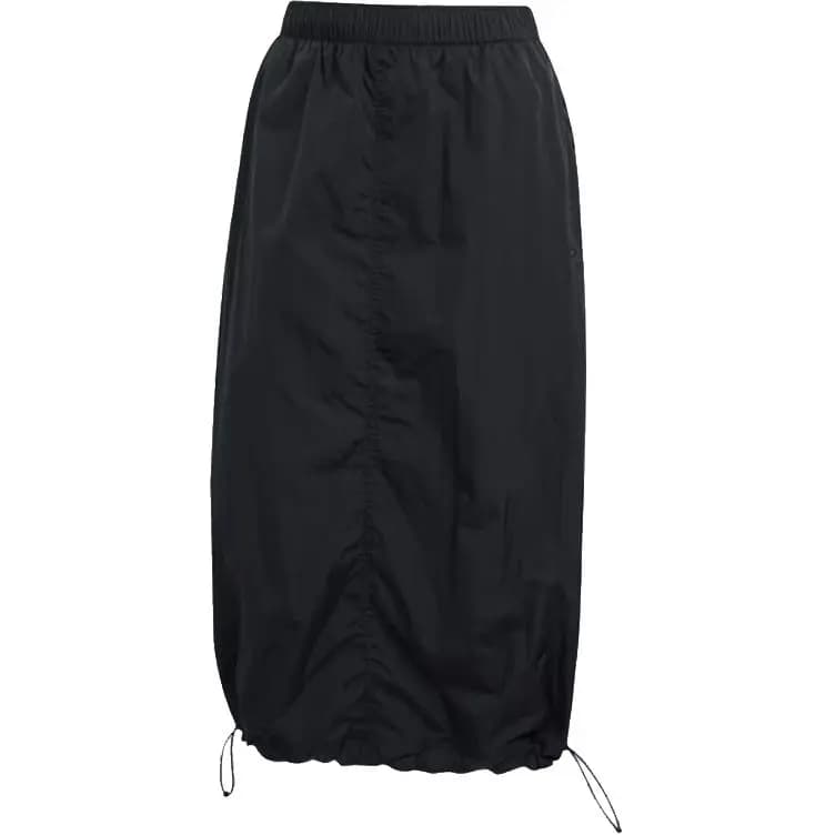 adidas originals SS25 WOVEN MID SKIRT Qadın Uzun Ətək Qara