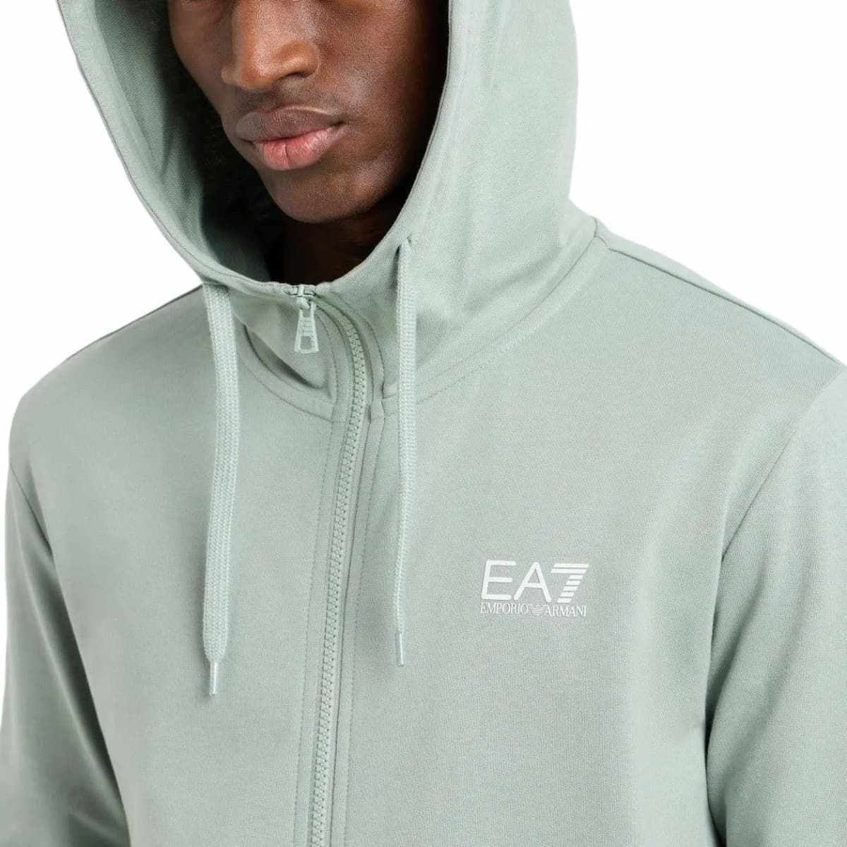 EMPORIO ARMANI EA7 Kişi Pambıq İdman Kostyumu Yaşıl 4