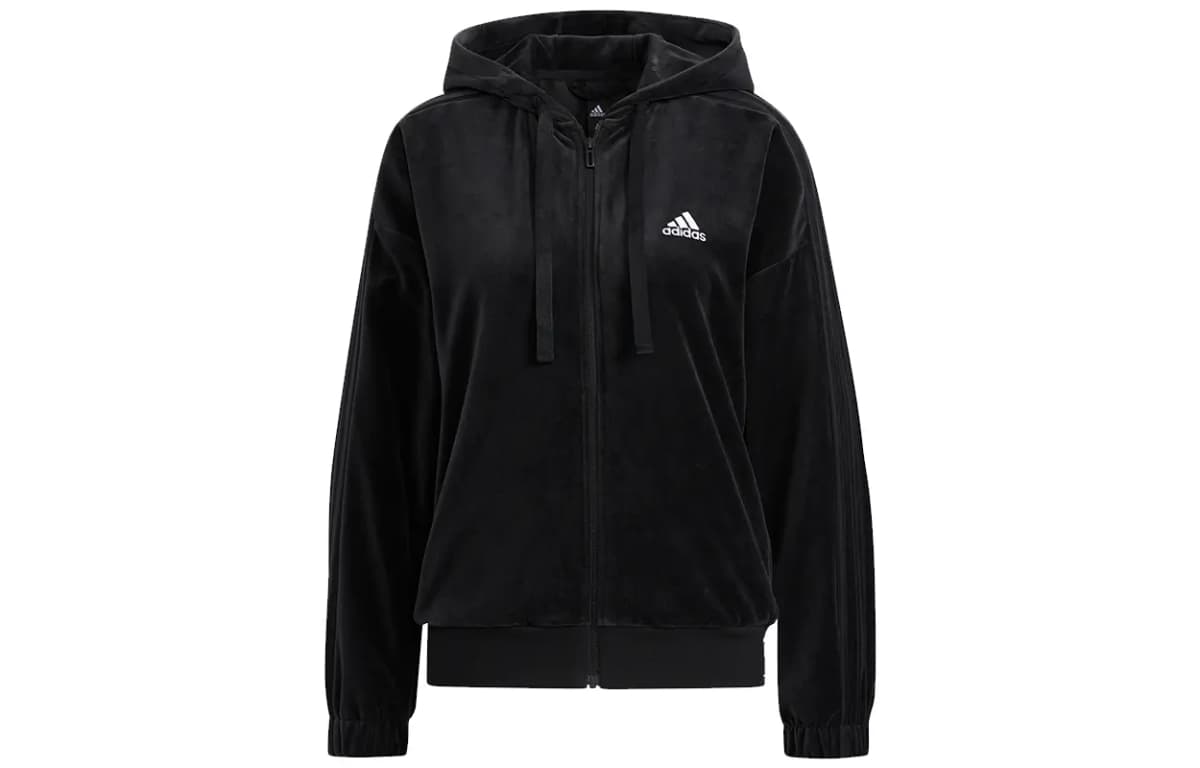 Adidas Qadın Məxmər Pencəyi Qara
