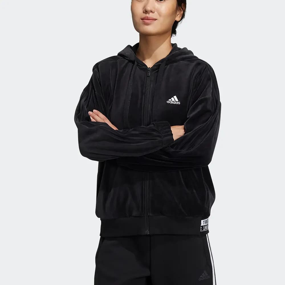 Adidas Velvet Jackets Women's Black 2