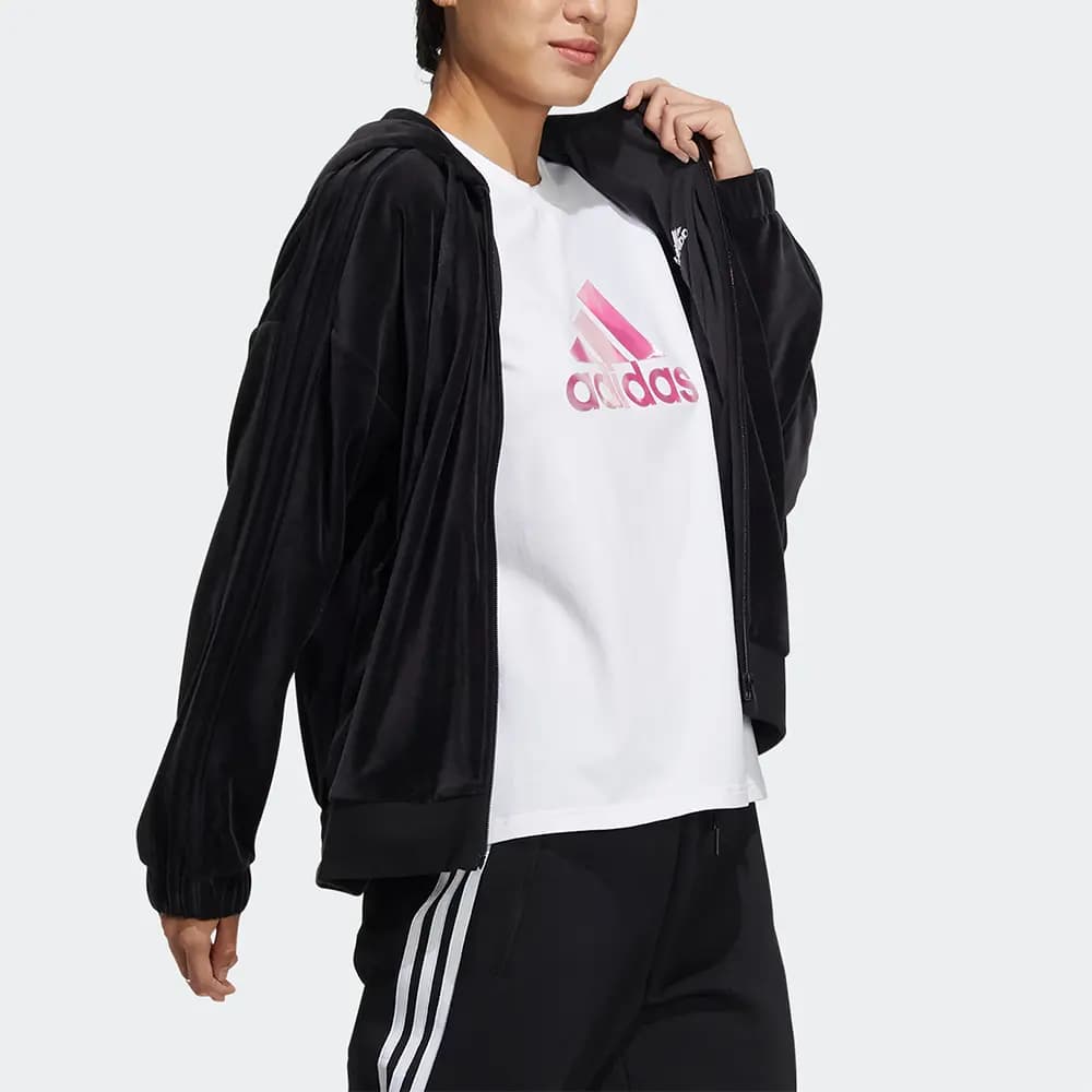 Adidas Velvet Jackets Women's Black 4