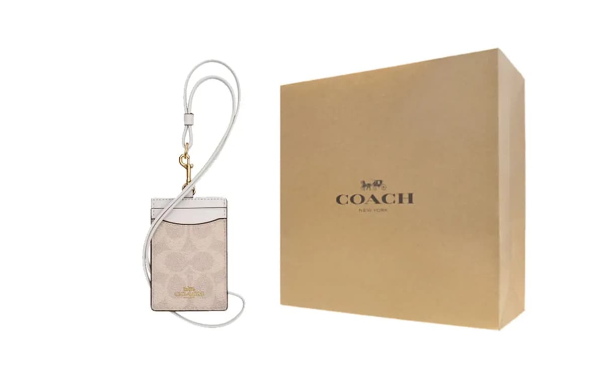 COACH Qadın Kartqabı Bej/Ağ 7