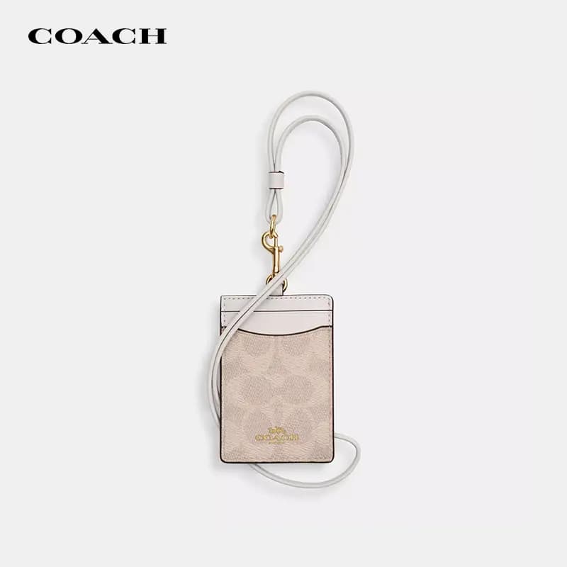 COACH Qadın Kartqabı Bej/Ağ 2