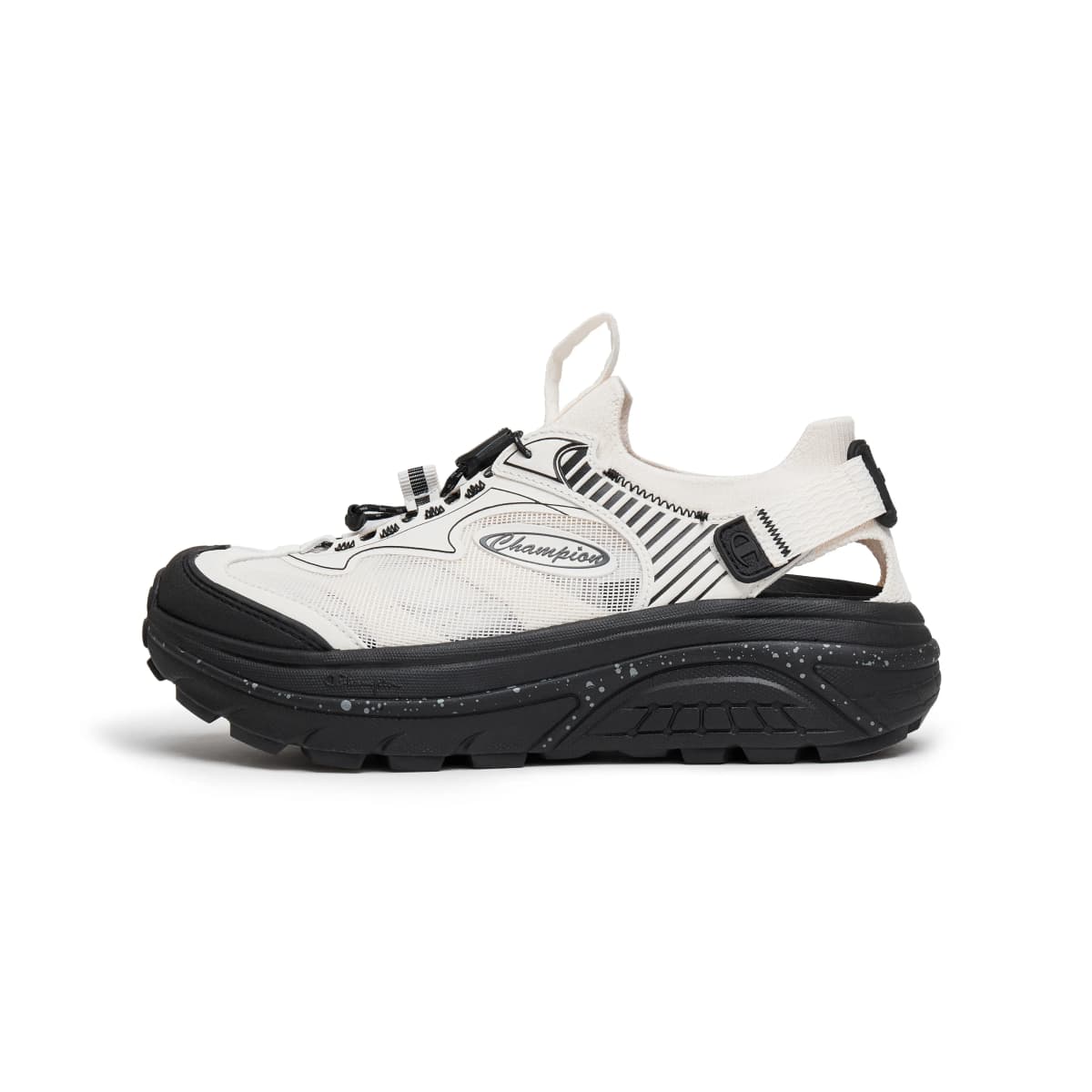 Champion Spark Sandals Fabric Sandal Champ XPulsar Versatile Trend Comfort Casual Simple Lightweight Fashion Retro Classic Single Strap Sandals Men's Cream White Black