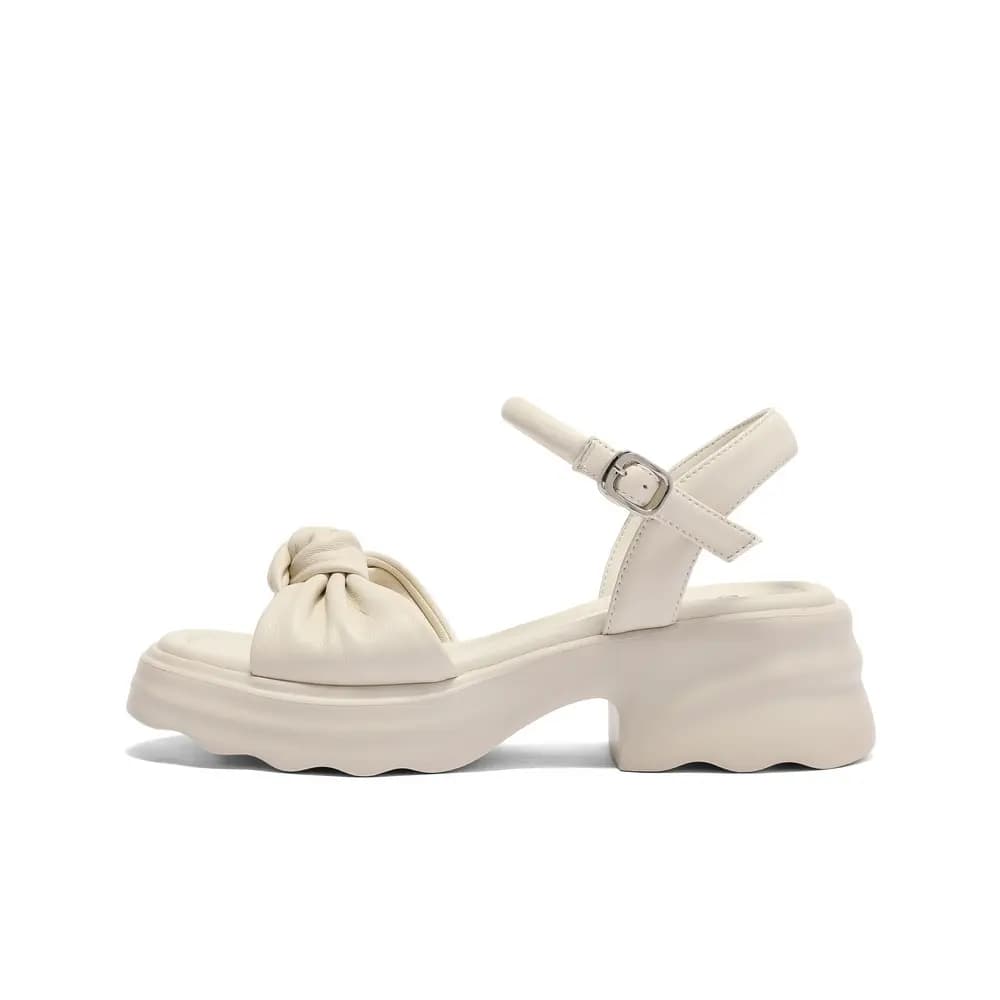 BELLE Sheep Leather Slide Sandal Qadın